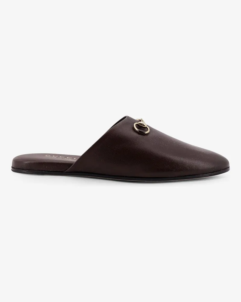 Gucci Leather mule with Horsebit -  - gender_Woman Brown