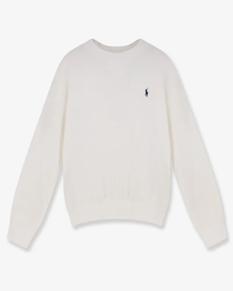 Ralph Lauren Cotton blend sweater with embroidered logo on the front -  - gender_Woman White