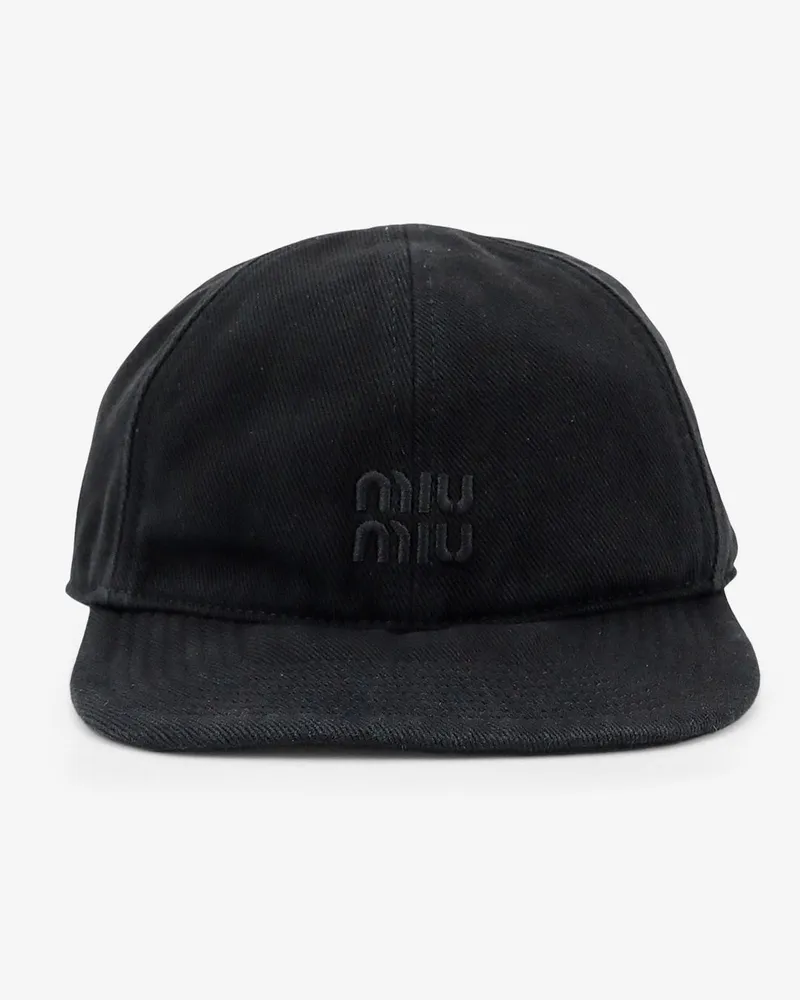 Miu Miu Black denim hat -  - gender_Woman Black