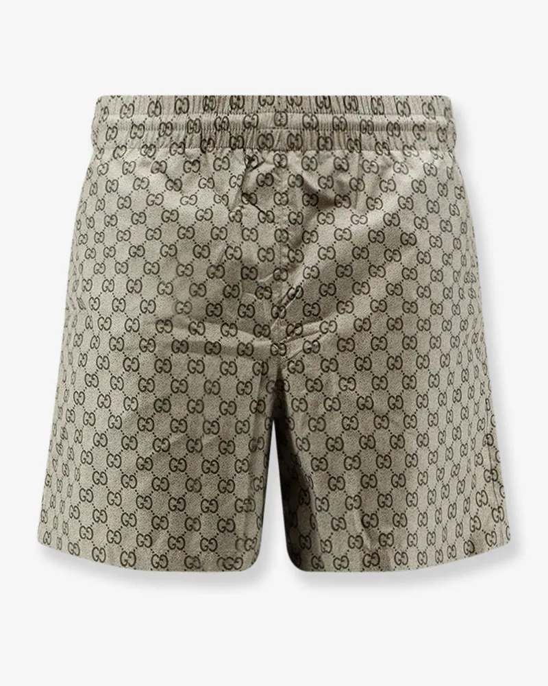 Gucci Poplin Bermuda Shorts -  - gender_Man Beige