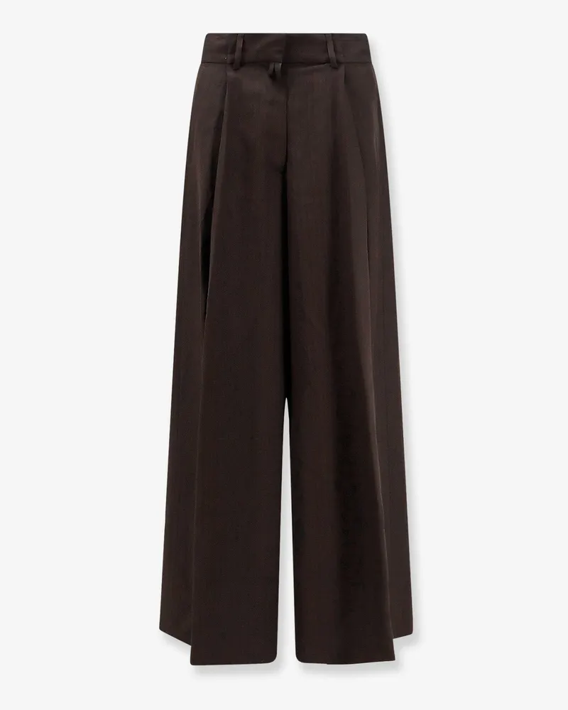 Dries van Noten Viscose trousers -  - gender_Woman Brown