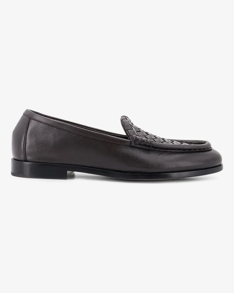 Bottega Veneta Silenzio leather loafers with Intrecciato motif -  - gender_Woman Brown