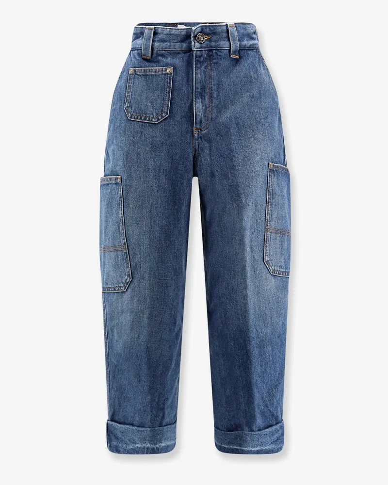 Givenchy Jeans with Logo embroidery -  - gender_Woman Blue