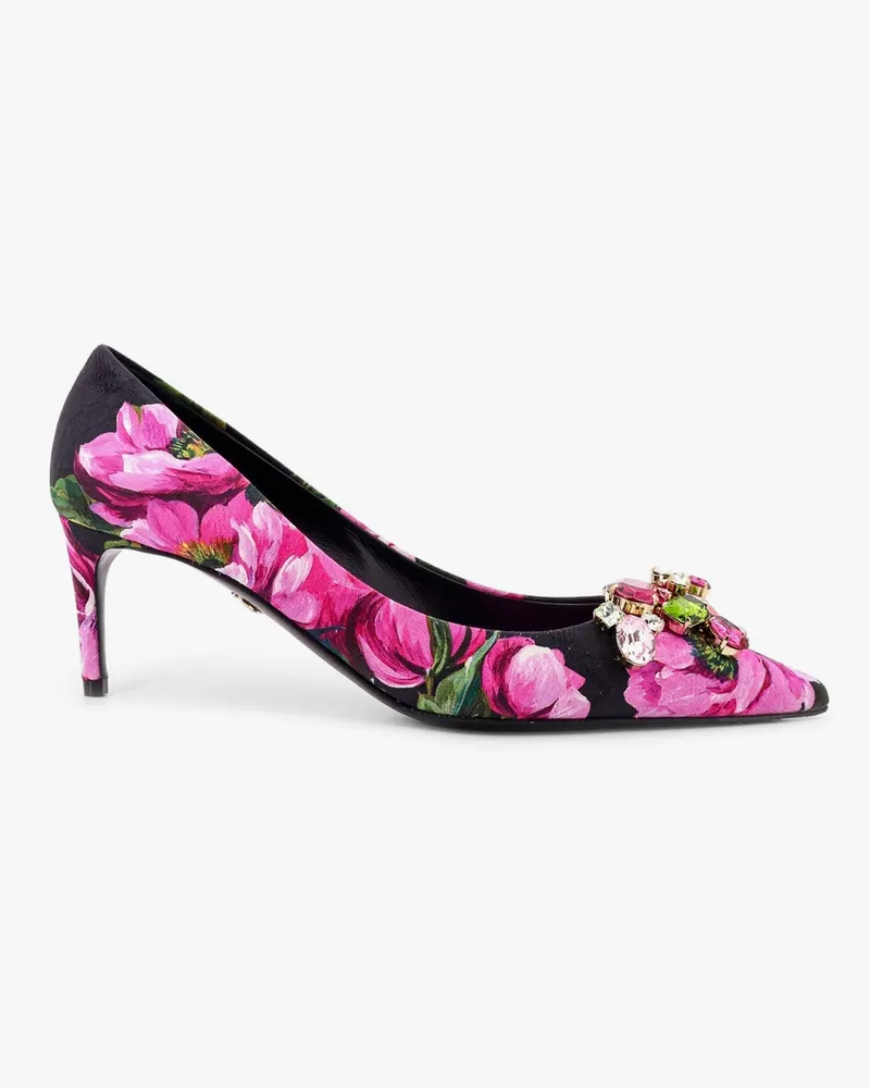 Dolce & Gabbana Fabric décolleté with floral print -  - gender_Woman Pink