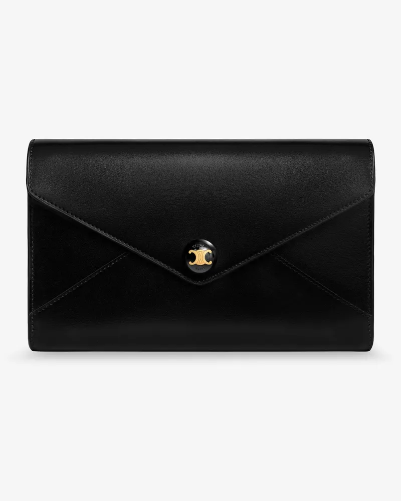 Celine Wallet on Chain leather crossbody bag -  - gender_Woman Black