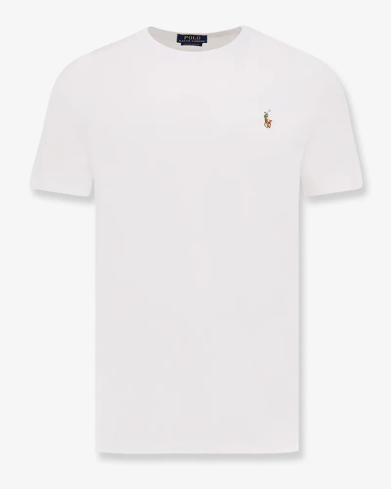 Ralph Lauren Cotton t-shirt with Logo embroidery -  - gender_Man White
