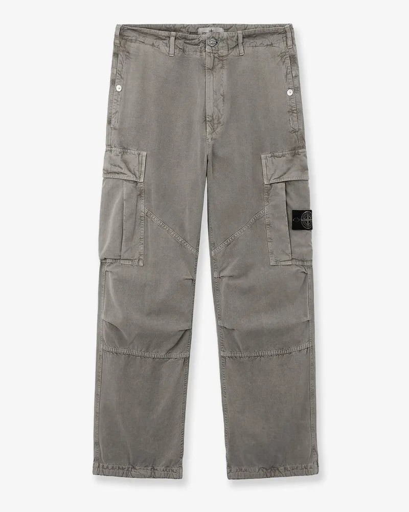 Stone Island Cotton blend cargo pants -  - gender_Man Grey