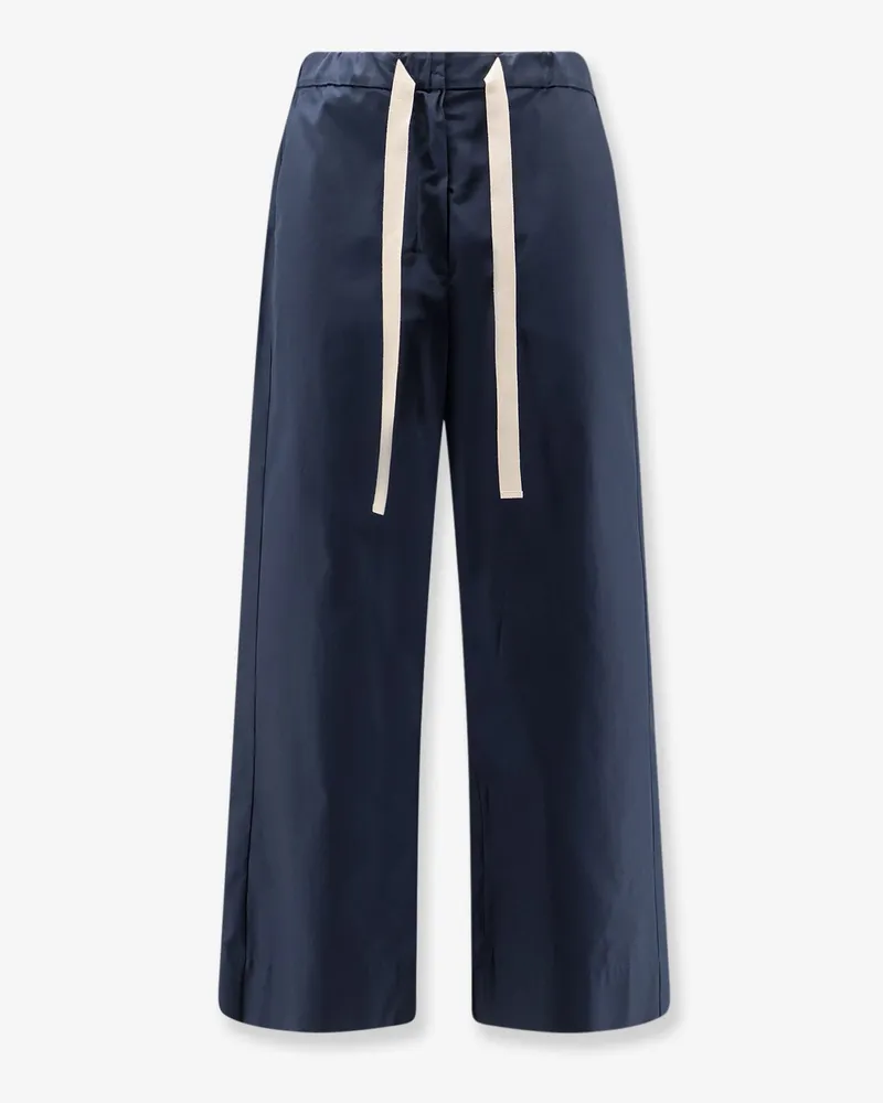 Max Mara Smmargento distressed cotton trousers -  - gender_Woman Blue