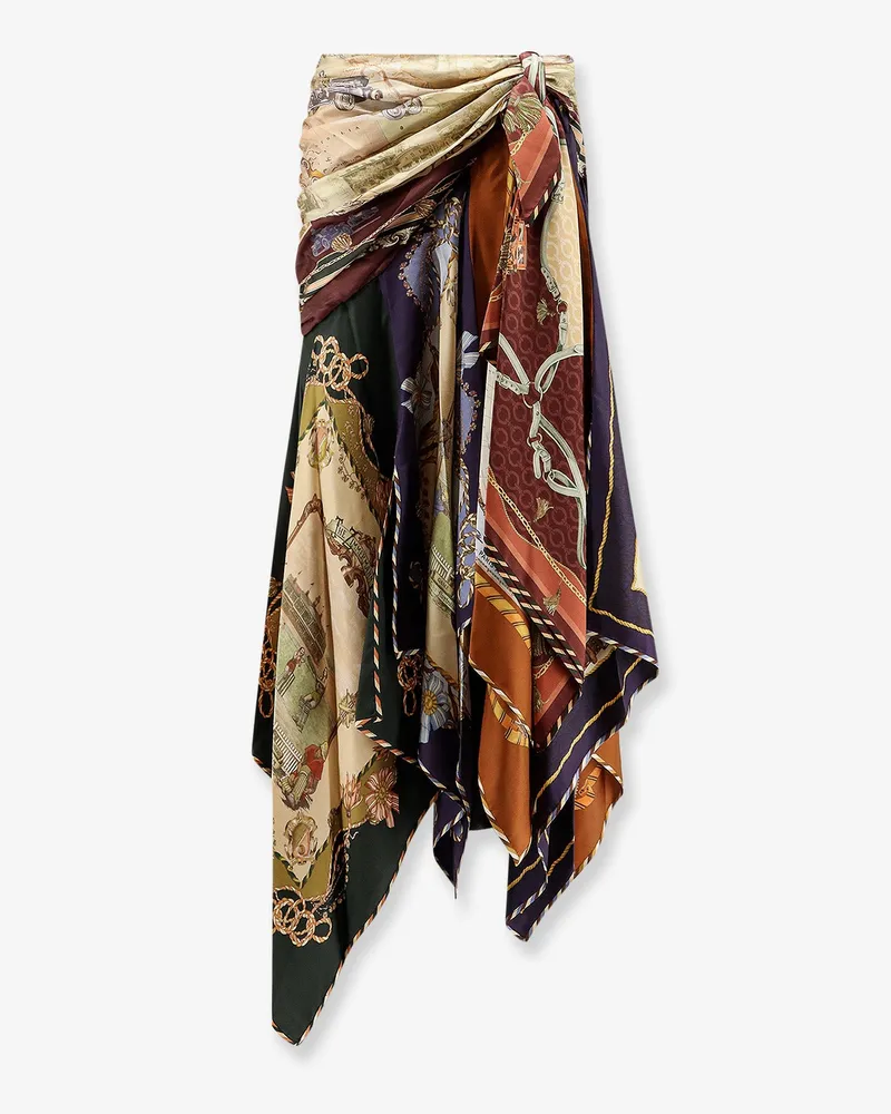 Zimmermann Valiant Draped Scarf silk  long skirt -  - gender_Woman Multicolor