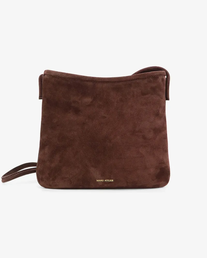 Manu Atelier Fidéle suede crossbody bag -  - gender_Woman Brown