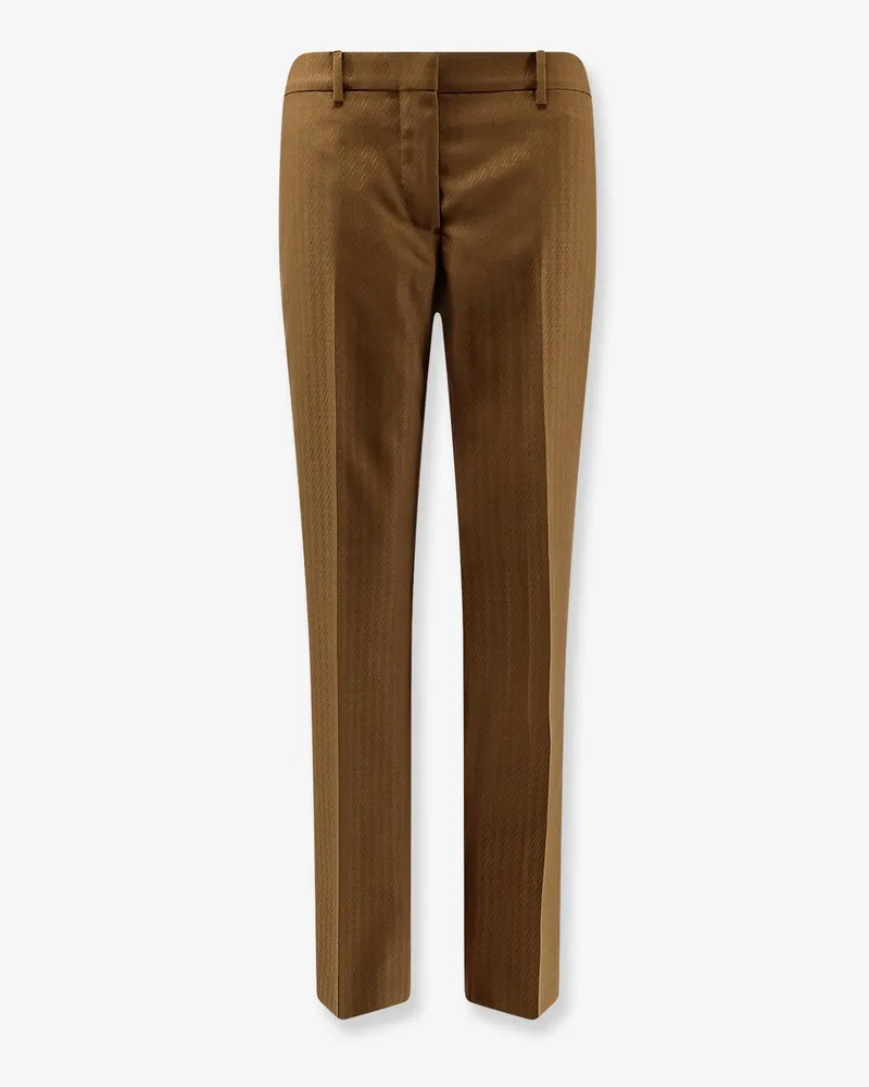 Burberry Shelley wool and mohair trousers -  - gender_Woman Brown