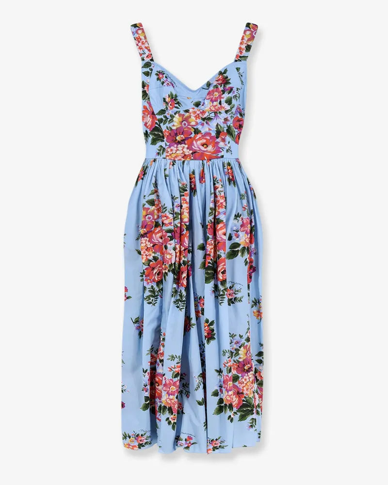 Dolce & Gabbana Cotton dress with Bouquet Flowers print -  - gender_Woman Multicolor