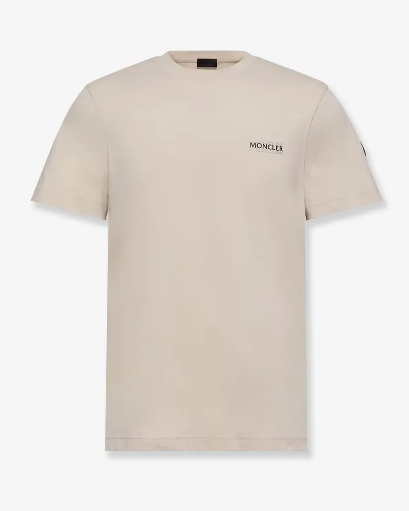 Moncler Organic cotton t-shirt -  - gender_Man Beige