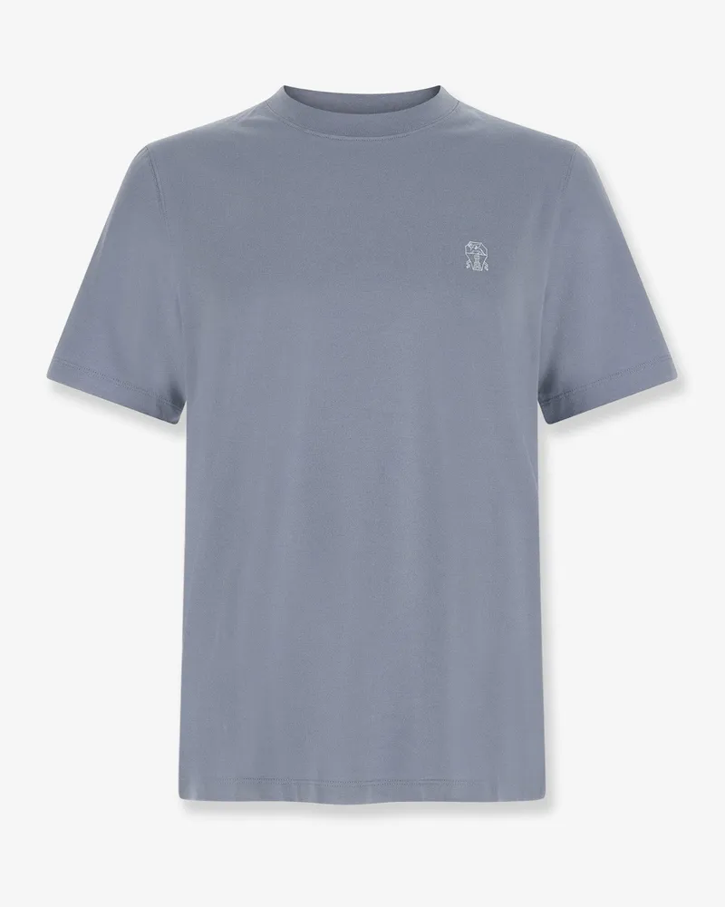 Brunello Cucinelli Cotton T-shirt -  - gender_Man Blue