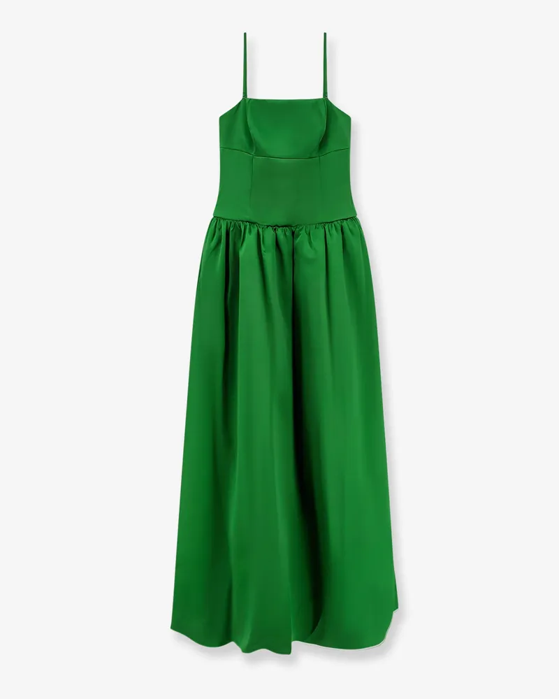 Self-Portrait Satin long dress -  - gender_Woman Green
