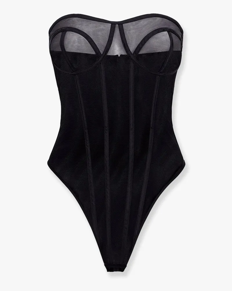MVP Wardrobe Stretch nylon Bustier Top -  - gender_Woman Black