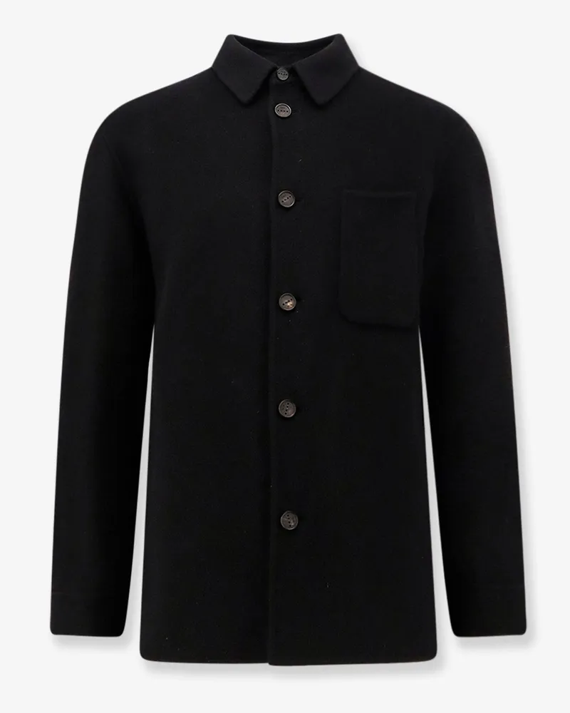 Hevò Bari wool coat -  - gender_Man Black