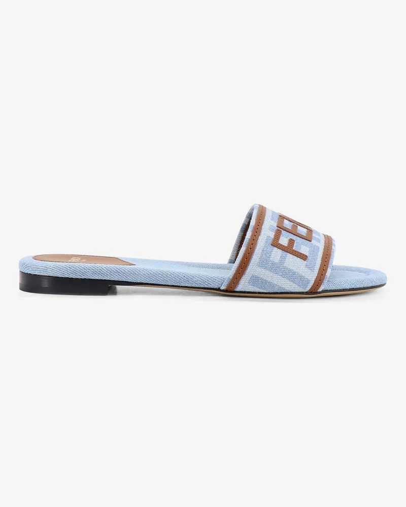 Fendi Sunshine FF denim sandals -  - gender_Woman Blue