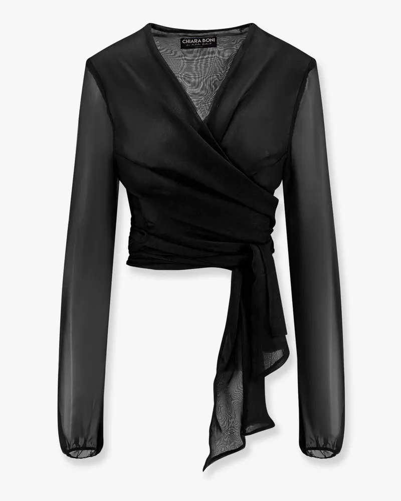 Chiara Boni Takao chiffon shirt -  - gender_Woman Black
