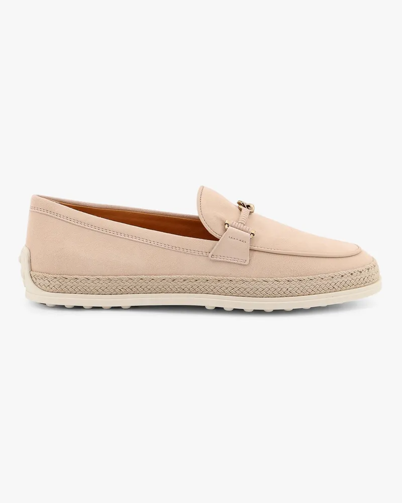 TOD'S Suede loafer with metal detail -  - gender_Woman Beige
