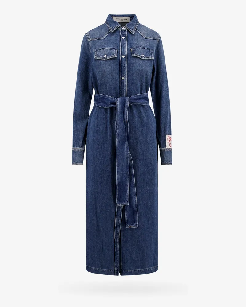 Golden Goose Dana denim chemisier dress -  - gender_Woman Blue