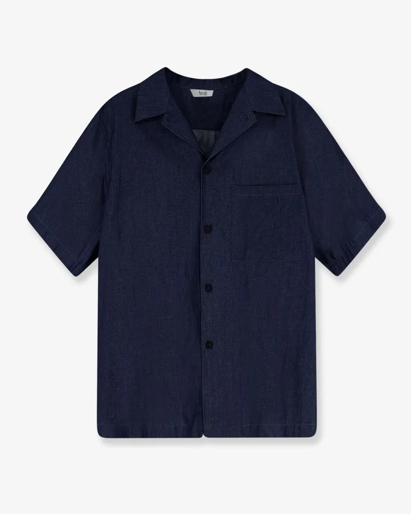 Hevò Blue denim shirt -  - gender_Man Blue