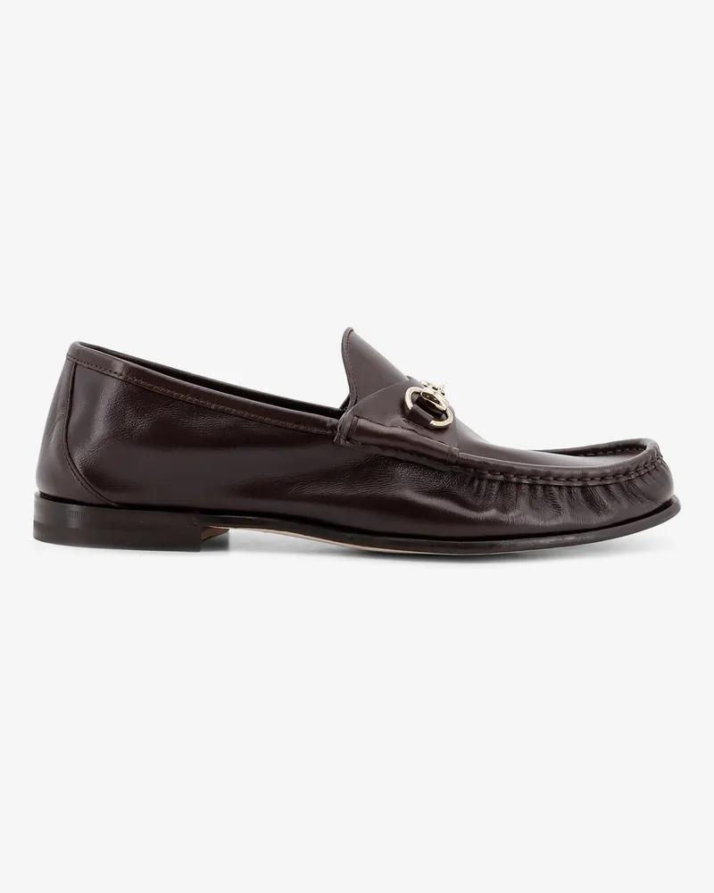 Gucci Lugano leather loafers -  - gender_Man Brown
