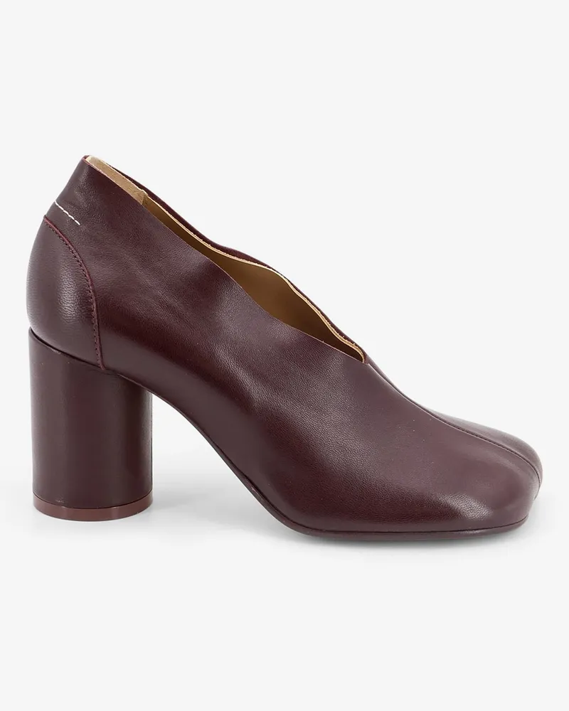 Maison Margiela Leather pump with iconic Anatomic toe -  - gender_Woman Purple