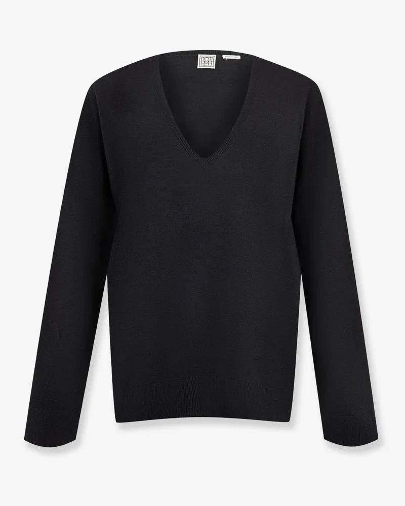 Totême Lyocell and cashmere blend sweater -  - gender_Woman Grey