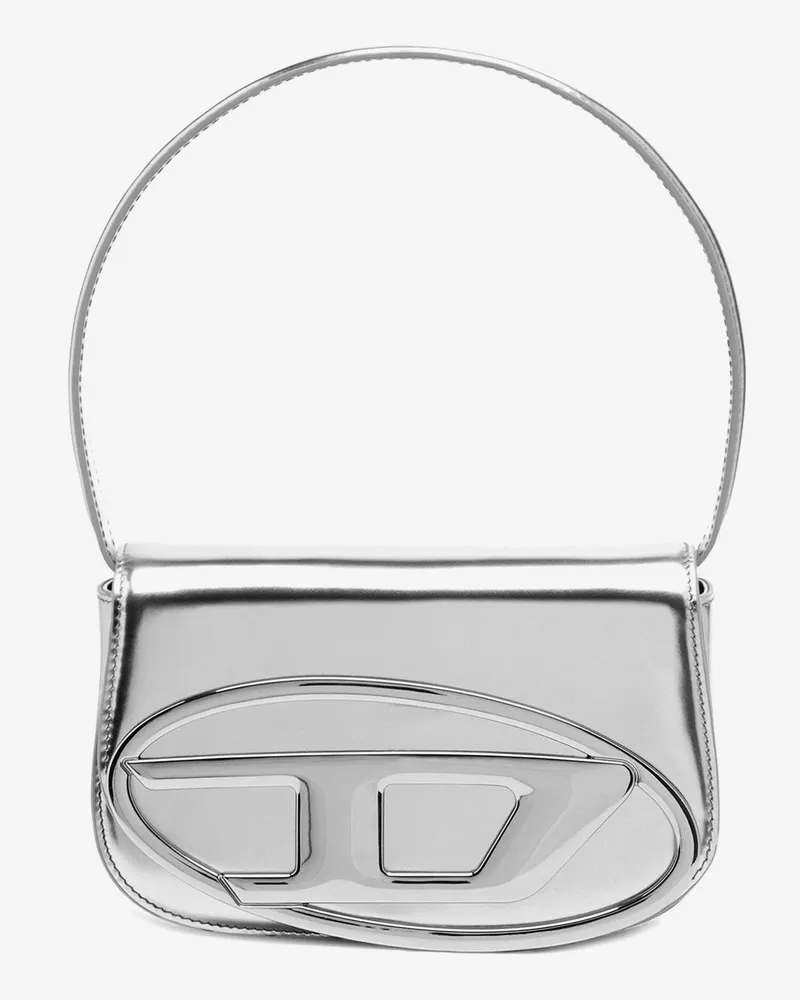 Diesel 1DR mirror leather shoulder bag -  - gender_Woman Silver