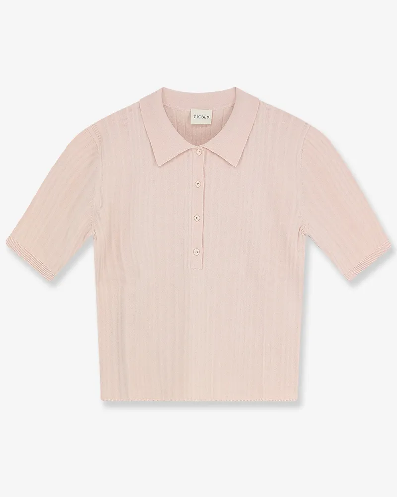 Closed Cotton, cashmere and wool polo shirt -  - gender_Woman Pink