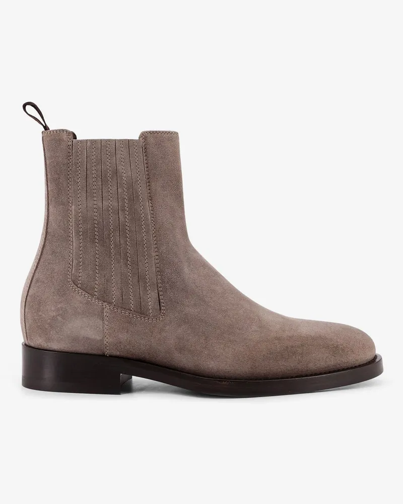 Brunello Cucinelli Chelsea Boot suede ankle boots -  - gender_Man Beige