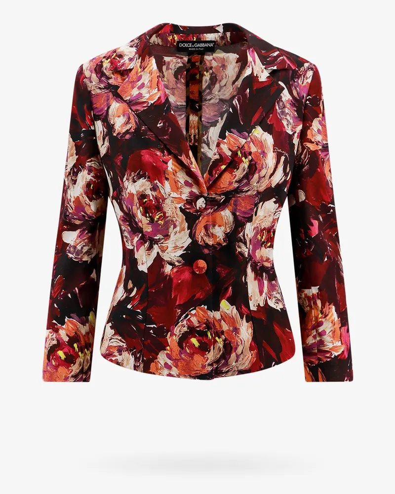 Dolce & Gabbana Cady blazer with peonie flower print -  - gender_Woman Multicolor