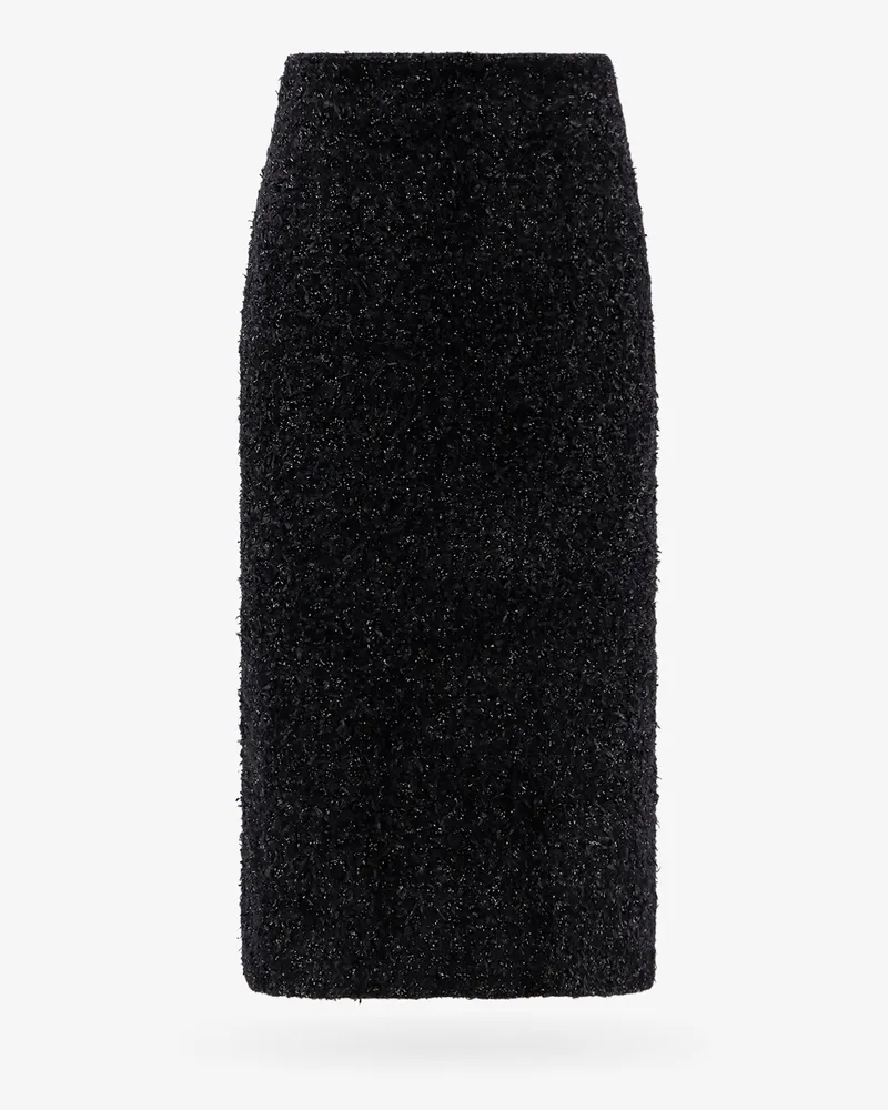Balenciaga Cotton tweed knitted  midi skirt -  - gender_Woman Black