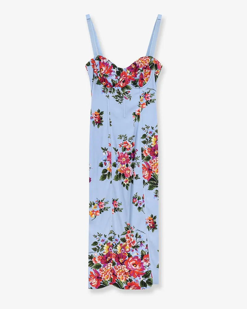 Dolce & Gabbana Satin Bustier dress -  - gender_Woman Blue