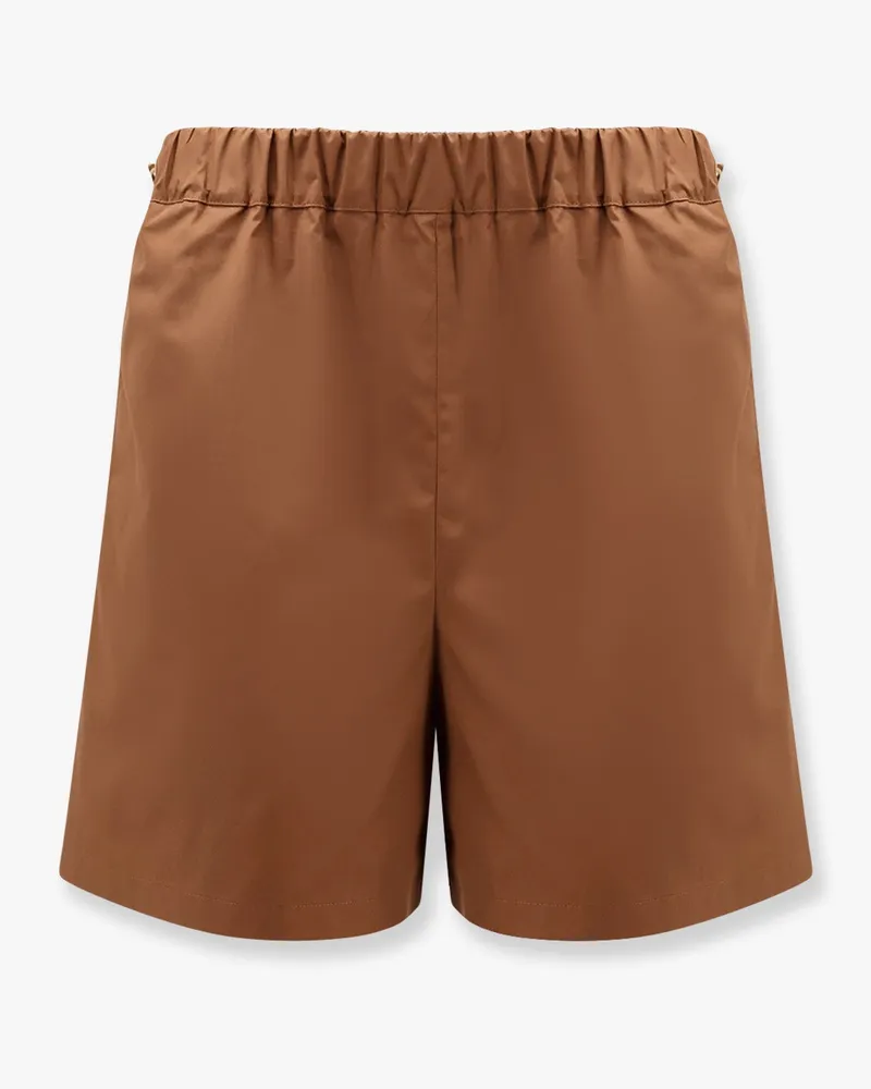 Max Mara Haway cotton shorts -  - gender_Woman Brown