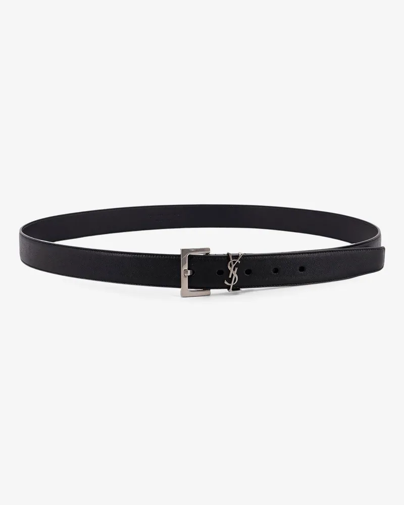 Saint Laurent Leather belt -  - gender_Man Black