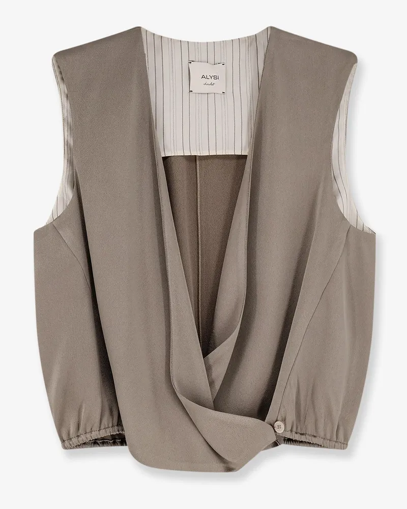 ALYSI Satin top -  - gender_Woman Green