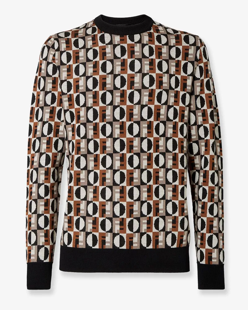 Fendi Optical wool sweater - FENDI - gender_Man Multicolor