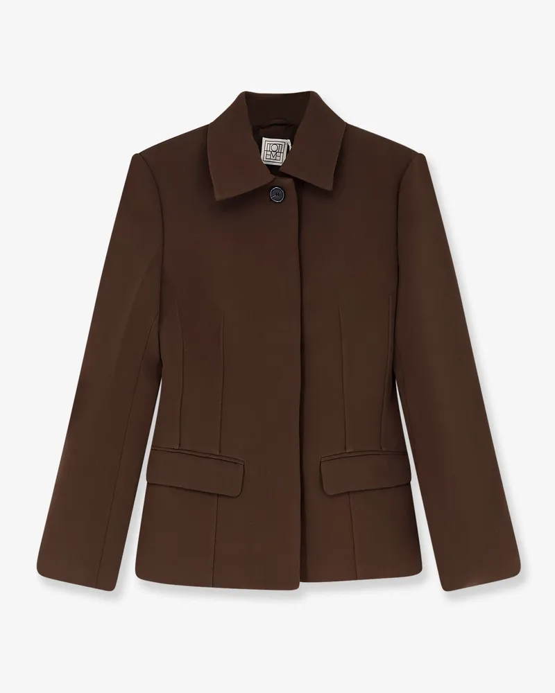 Totême Slim fit tailored jacket -  - gender_Woman Brown