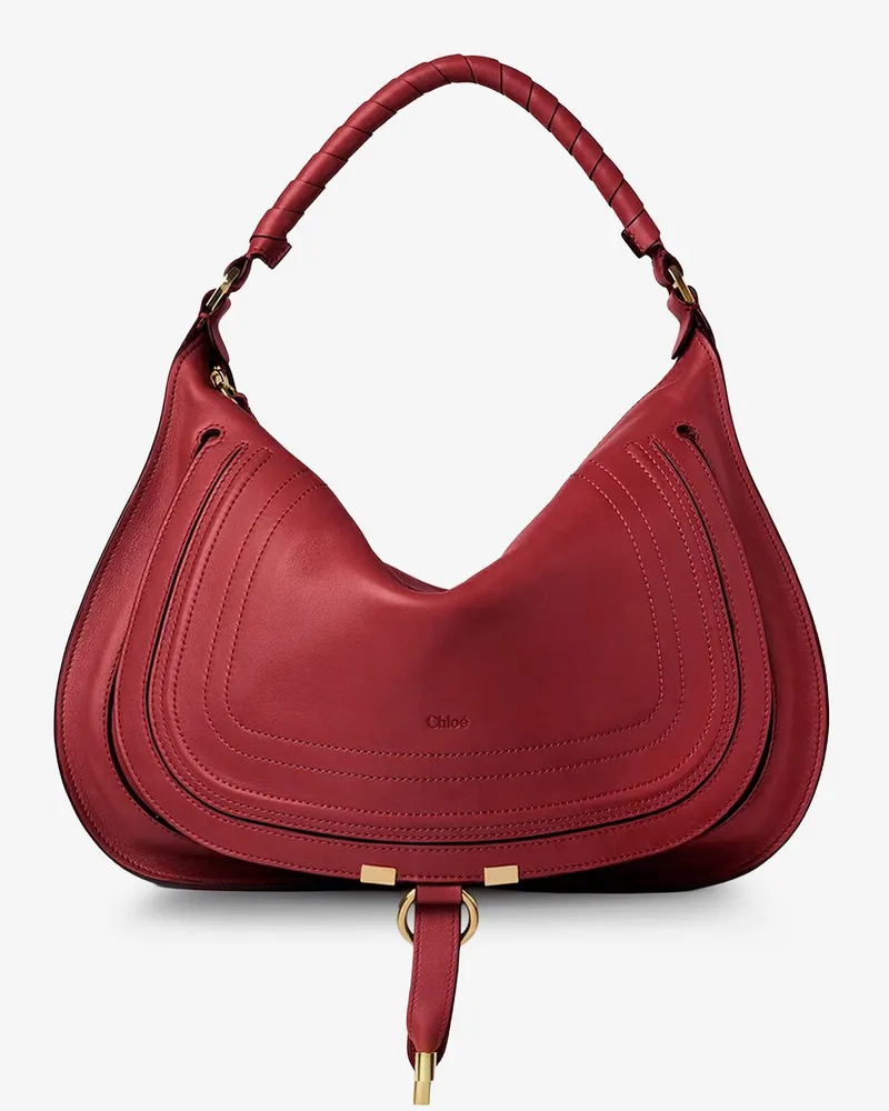 Chloé Marcie Medium Leather Shoulder Bag -  - gender_Woman Red