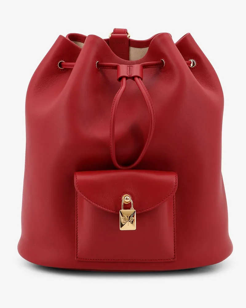 Loro Piana Extra Drawstring L27 leather backpack -  - gender_Woman Red