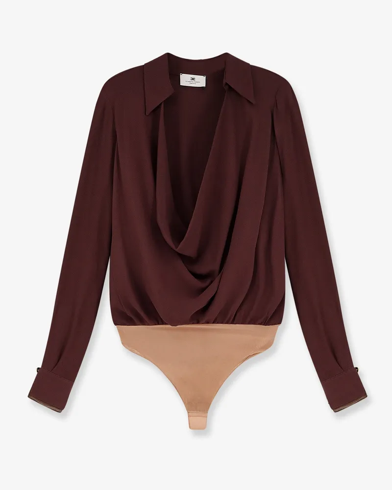 Elisabetta Franchi Viscose Body Shirt -  - gender_Woman Brown