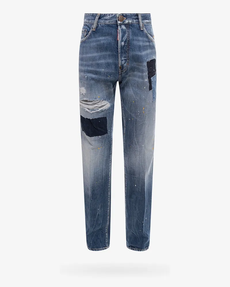 Dsquared2 Denim jeans with ripped effect -  - gender_Man Blue