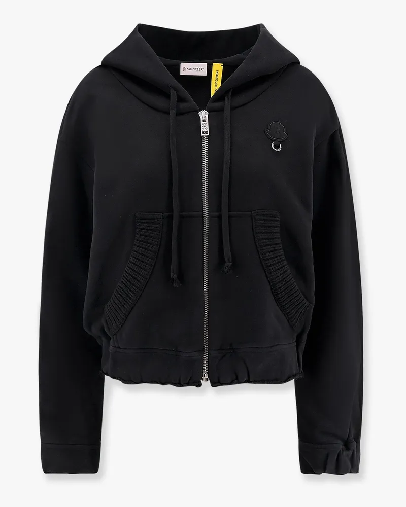 Moncler 6 moncler willow smith cotton sweatshirt with  iconic detail -  - gender_Woman Black