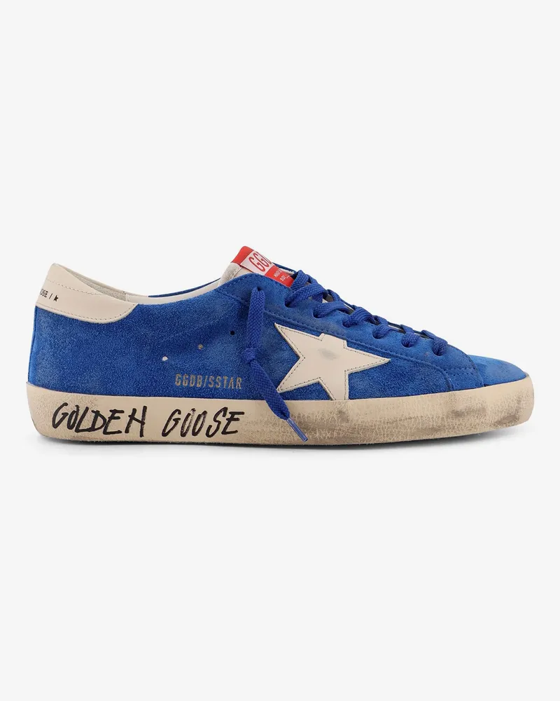 Golden Goose Super Star Classic with List -  - gender_Man Blue