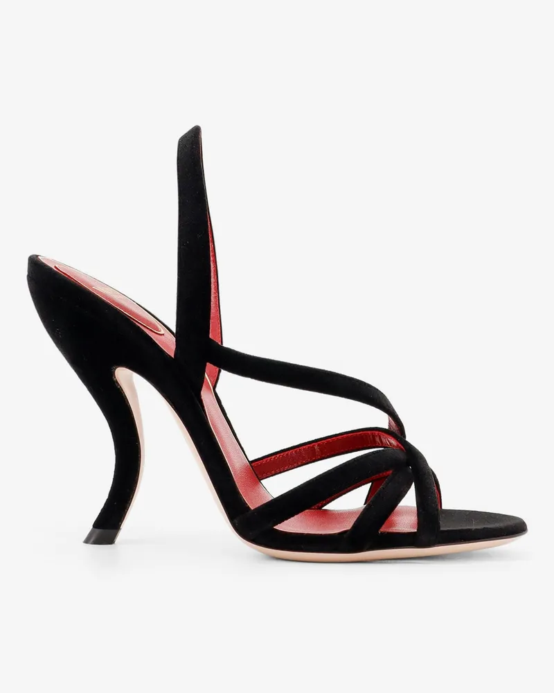 Valentino Garavani velvet sandals - VALENTINO GARAVANI - gender_Woman Black
