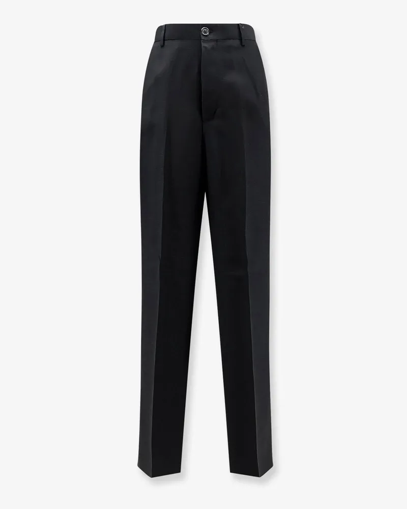 Laneus Viscose and linen trousers -  - gender_Man Black