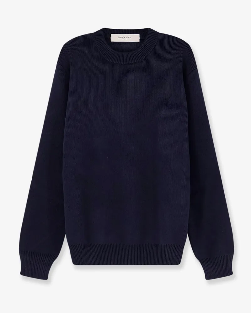 Golden Goose Davis ribbed cotton sweater -  - gender_Man Blue