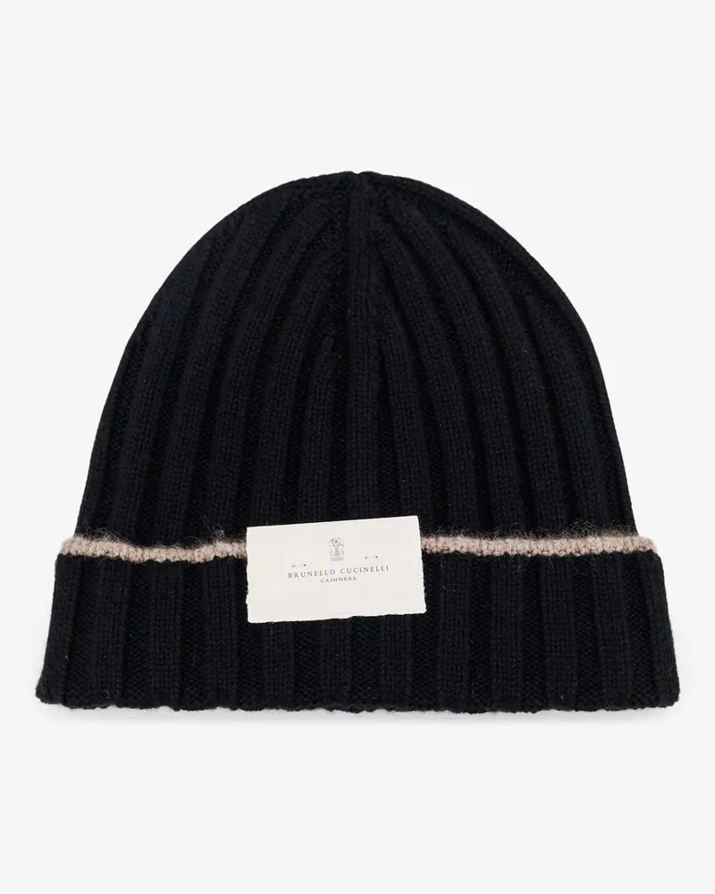 Brunello Cucinelli Cashmere Beanie -  - gender_Man Black